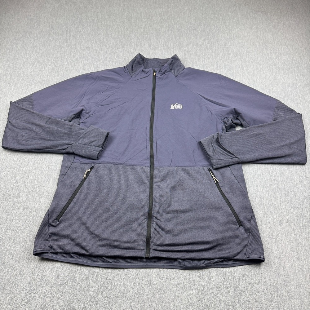 REI Jacket Mens 1X‎ Large Purple Swiftland Insulated Running Full Zip Outdoors